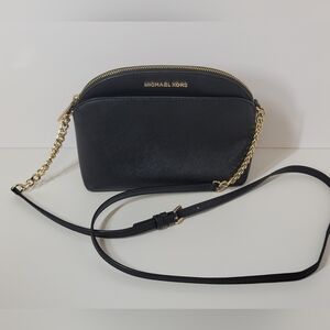Michael Kors Black Saffiano Leather Crossbody Bag